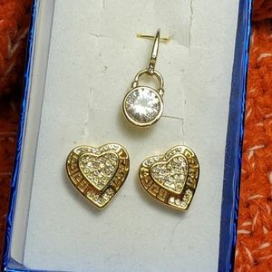 MK PENDANT N EARRINGS JEWELRY SET $65